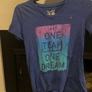 Blue Under Armor T-Shirt, Youth L